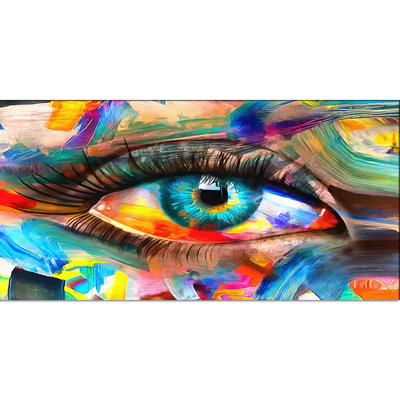 Abstract Colorful Eye Canvas Wall Painting