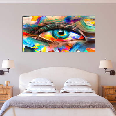 Abstract Colorful Eye Canvas Wall Painting
