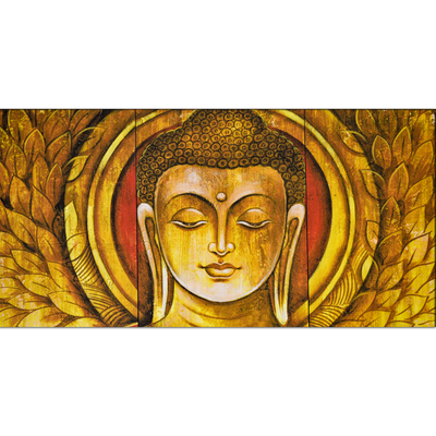 Golden Buddha Canvas Wall Painting
