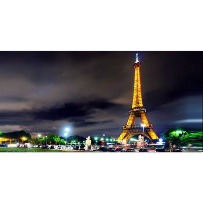 Eiffel Tower Night View Canvas Wall Painting