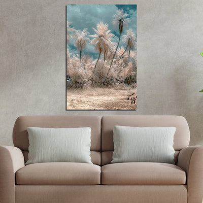 DecorGlance Road Side Tree Canvas Wall Painting