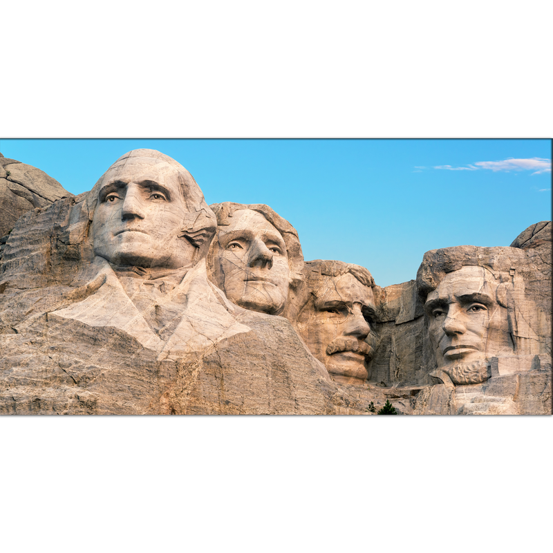 Mount Rushmore Rock Art Canvas Wall Painting