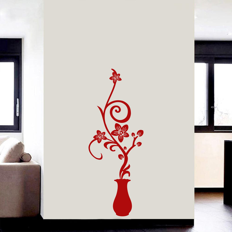 Flower Pot Premium Quality Wall Sticker