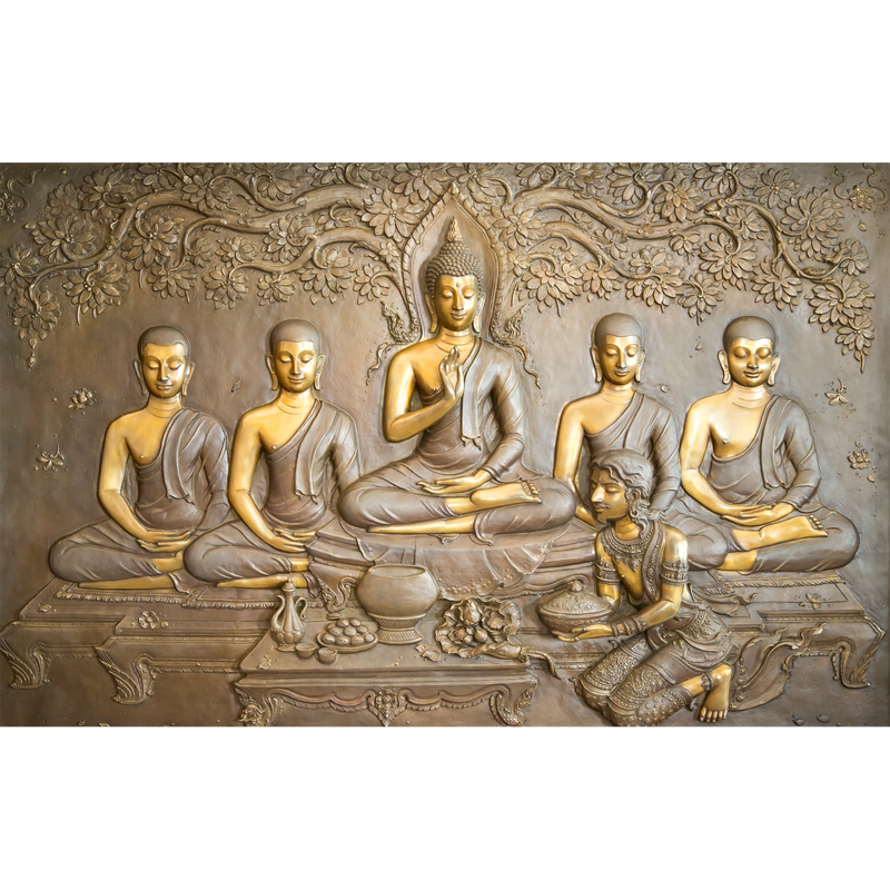 Buddha Printed Digitally Printed Wallpaper