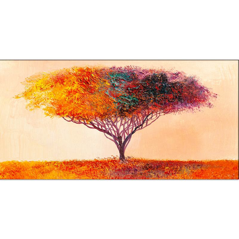 Colorful Tree Canvas Wall Painting