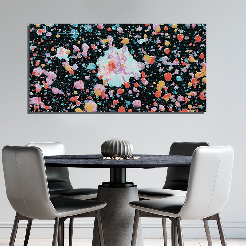 Black Abstract Canvas  Wall Painting