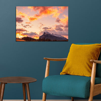 Mountain & Sky View Canvas Wall Painting