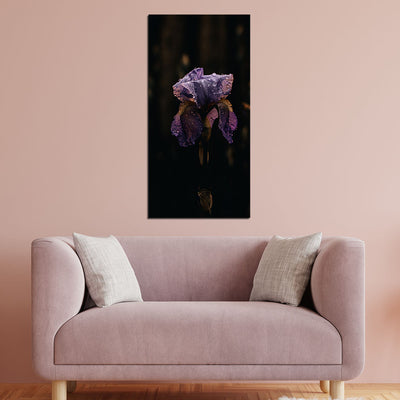 Irises Flower Print On Canvas Wall Painting