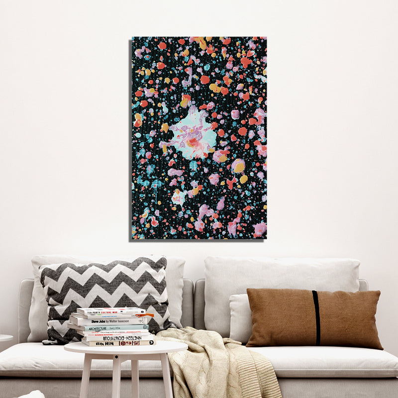 Black Abstract  Canvas Wall Painting