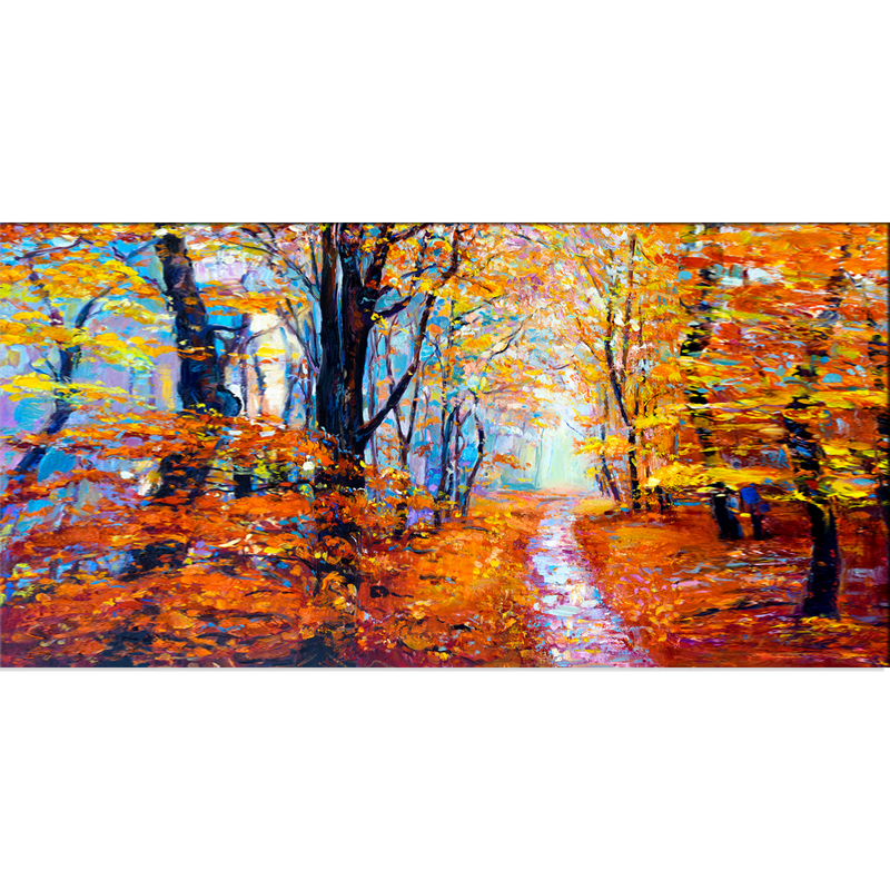 Forest In Autumn Canvas Wall Painting