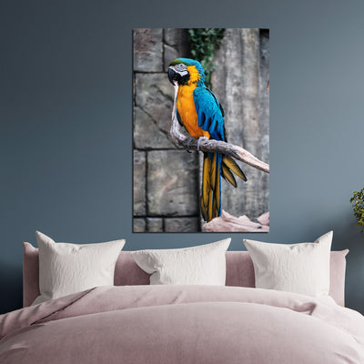 Macaw Bird On Canvas Wall Painting