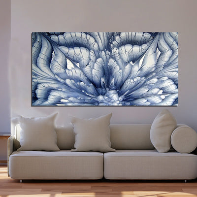 Acrylic Pour Flower Abstract Print Wall Painting