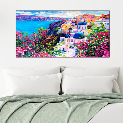 Colorful Artistic House Canvas Wall Painting