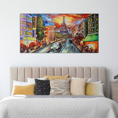 Paris Scenery Artistic Canvas Wall Painting