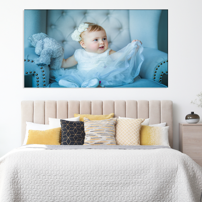 Cute Baby Girl Canvas Wall Painting