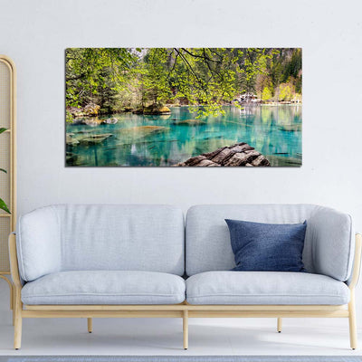 Beautiful Lake Print On  Canvas Wall Painting