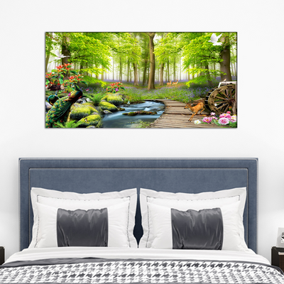 Beautiful Forest Scenery Canvas Wall Painting