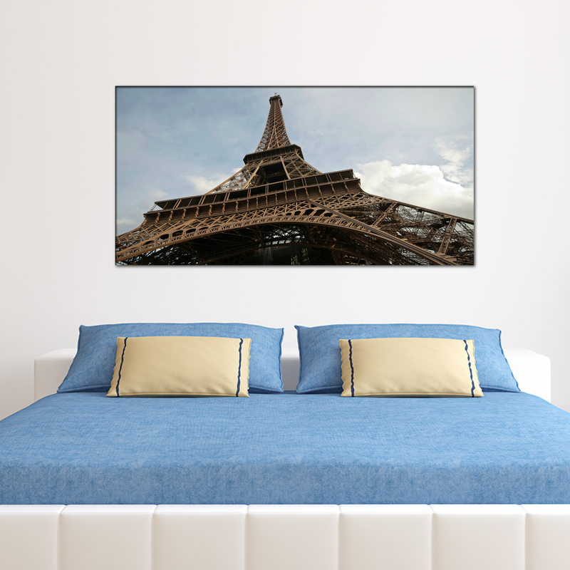 Closeup Shoot Of Eiffel Tower Canvas Wall Painting