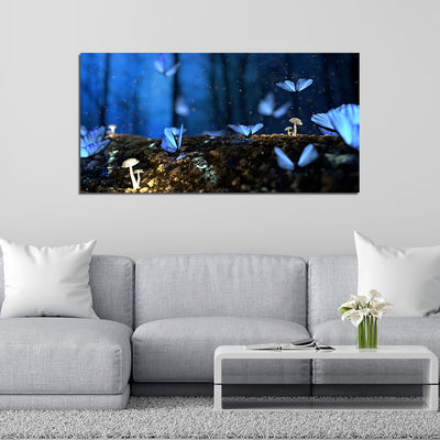 Beautiful Blue Butterfly Canvas Wall Painting