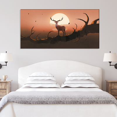 Deer Painting Canvas Wall Painting