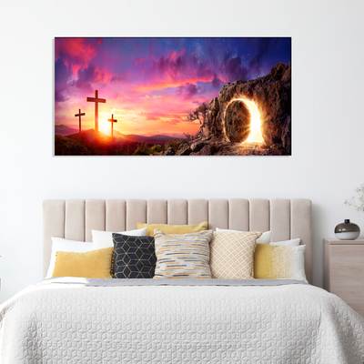 Miracle At The Cross Canvas Wall Painting