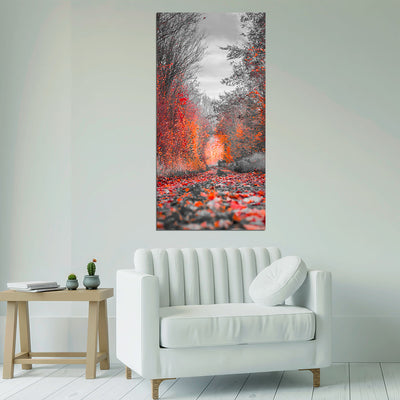 Blur Forest Print On Canvas Wall Painting