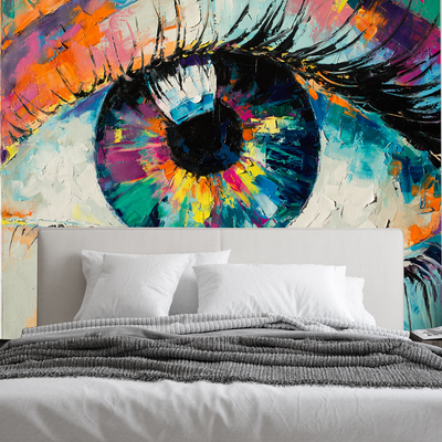 Beautiful Eyes Modern Design Digitally Printed Wallpaper