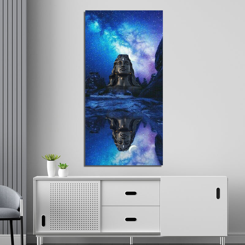 Lord Shiva Print On Canvas Wall Painting