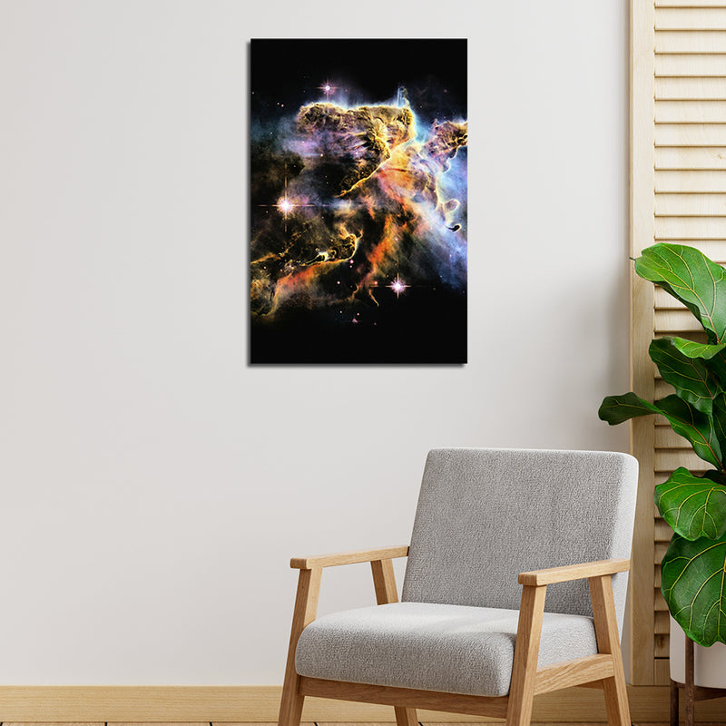 Galaxy Print On Canvas Wall Painting