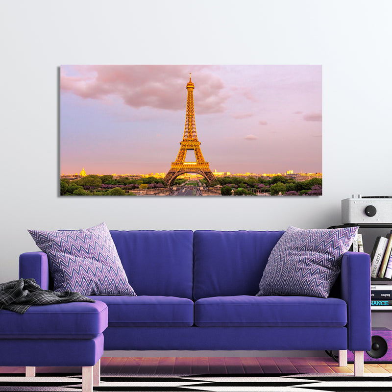 Eiffel Tower Day View Canvas Wall Painting