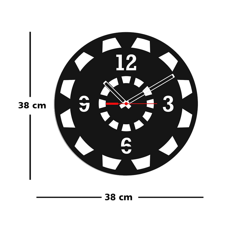 Round Design Wood Analog Wall Clock