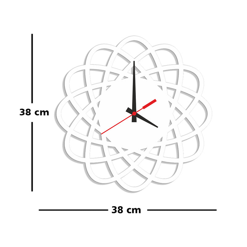 White Color Wooden Wall Clock