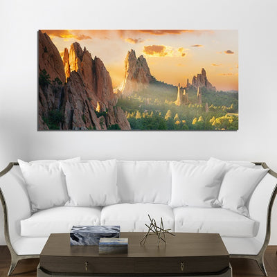 Mountain's Forest Canvas Wall Painting