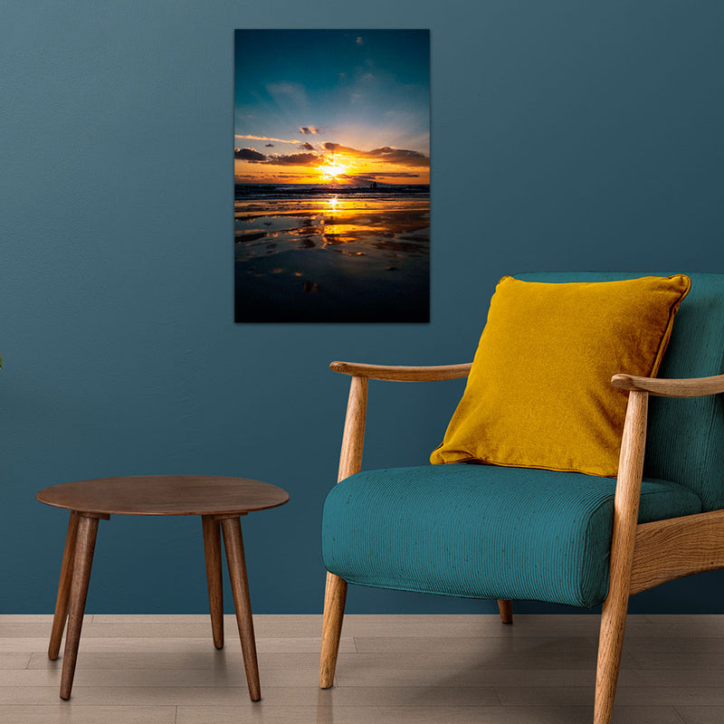 Beautiful Sunset Print On Canvas Wall Painting