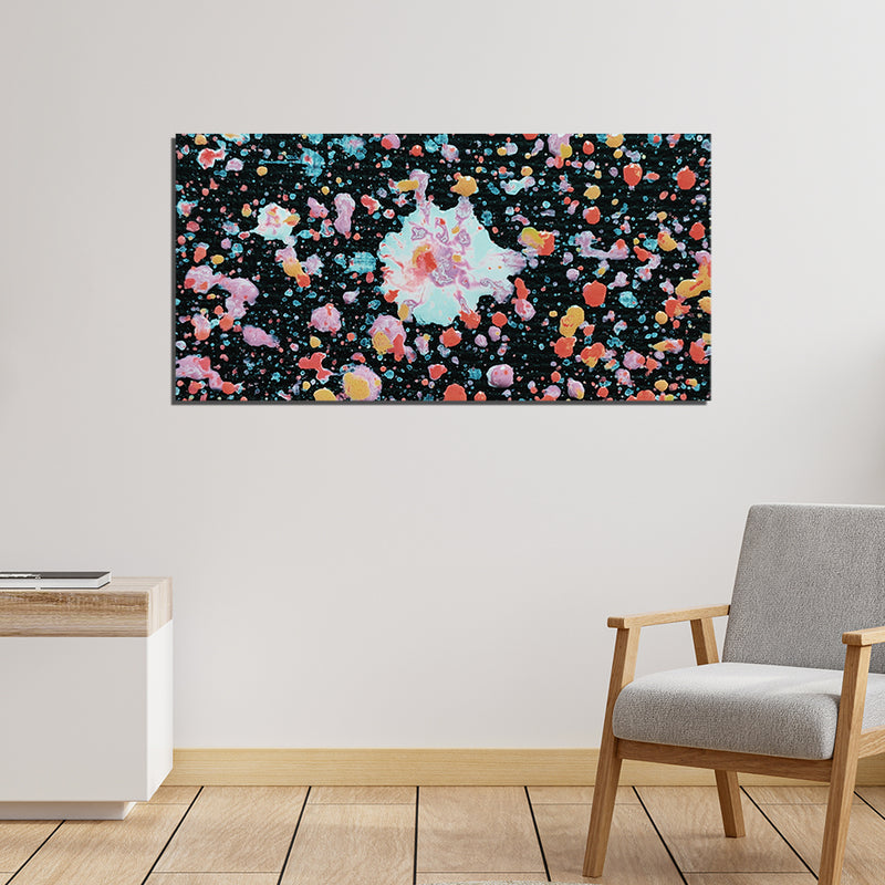 Black Abstract Canvas  Wall Painting