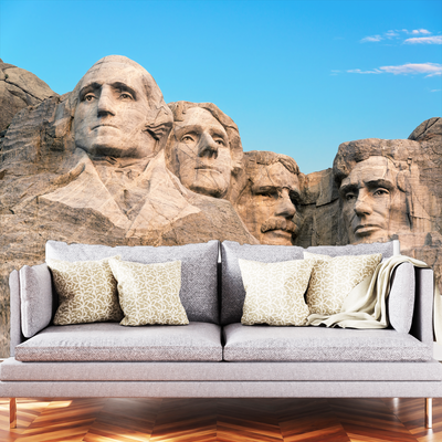 Mount Rushmore Rock Art Digitally Printed Wallpaper