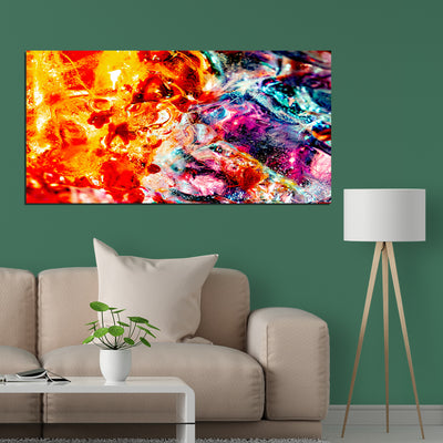 Glittery Fluid Abstract Canvas Wall Painting