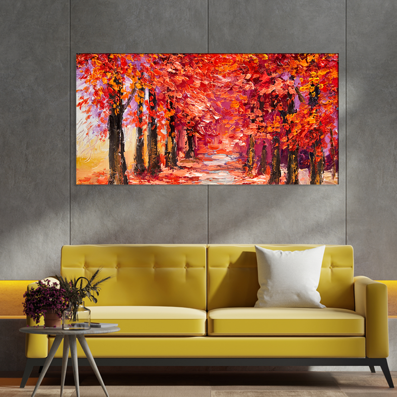 Autumn Forest Canvas Wall Painting