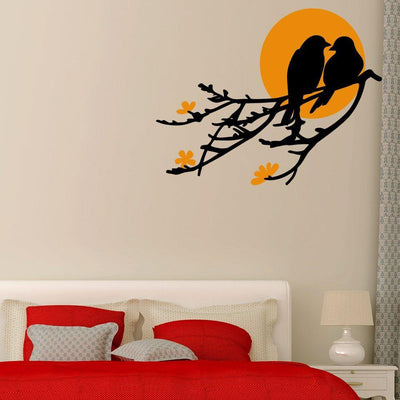 Birds & Moon Wall Decal Wall Sticker