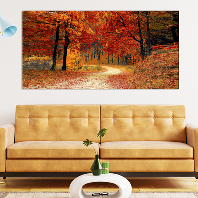 Autumn Trees Scenery Canvas Wall Painting