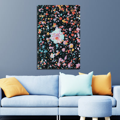 Black Abstract  Canvas Wall Painting