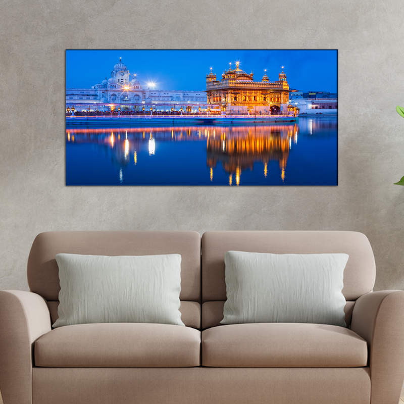 Golden Temple Canvas Wall Painting