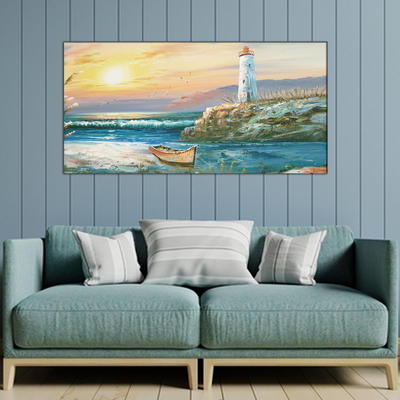 Lighthouse View Canvas Wall Painting