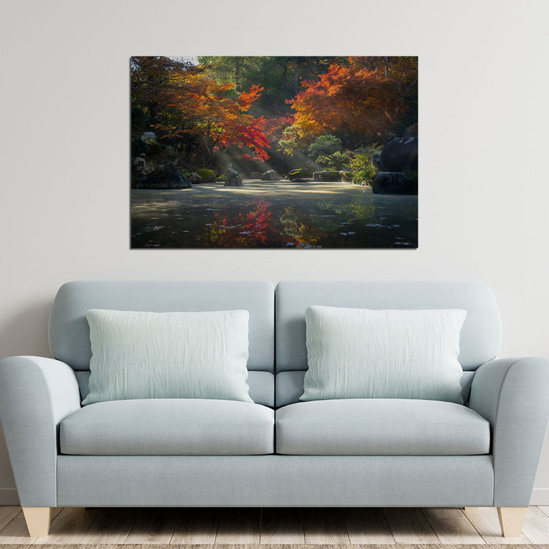 Autumn Tree Print On Canvas Wall Painting