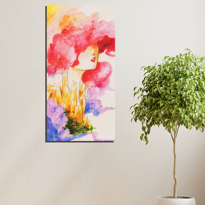 Abstract Lady Canvas Wall Painting
