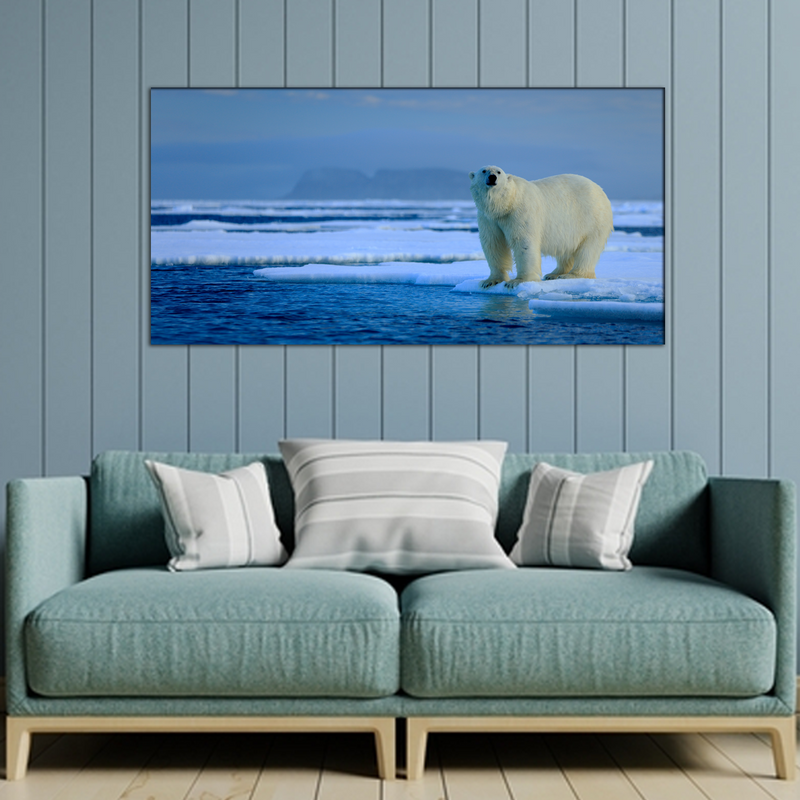 Big Polar Bear Canvas Wall Painting