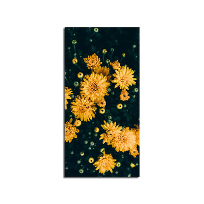 Beautiful Yellow Flower Print On Canvas Wall Painting