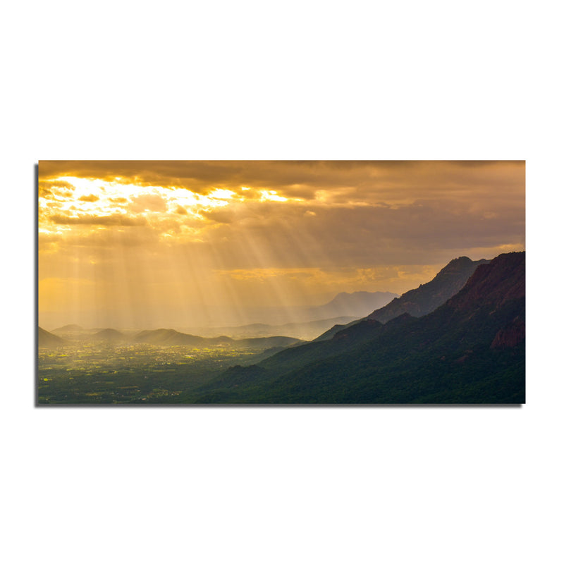 A Beautiful Sunset View Canvas Wall Painting