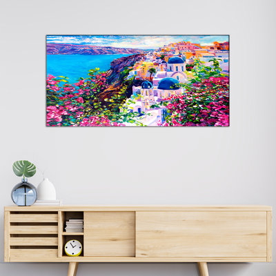 Colorful Artistic House Canvas Wall Painting