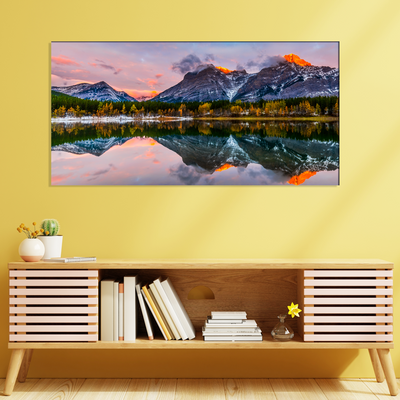Colorful Weather Mountain View Canvas Wall Painting